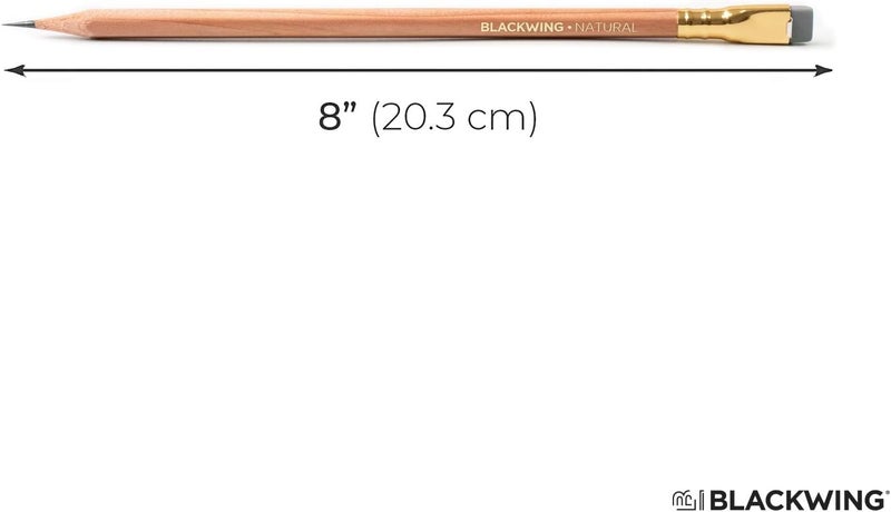 Blackwing Natural Pencils - 12 Count, Nautral Wood Design, Premium Japanese Graphite, Long lasting Extra-Firm Lead - Image 2